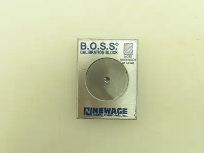 B.O.S.S. Newage HA0158 Calibration Block For Brinell Optical Scanning 3.64MM