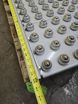 Used HYTROL ROLLER BALL TRANSFER  CONVEYOR Roller Conveyors Wisconsin US | Packer City Sales #1298033