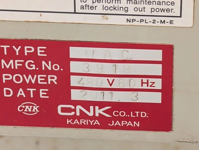 CNK Relay Tank 480/3/60