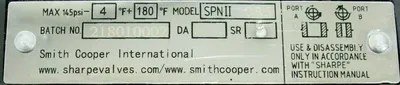 NEW SHARPE SPNII-085 ACTUATOR VALVE ACCUTRAK 2004 1-1/4" 2004NBY2A2M0200