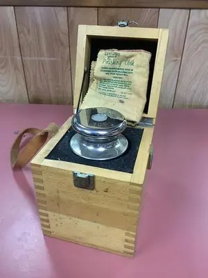 1345-385 Like New Sartorius #10F, 10 KG., Chrome Balance Calibration Weight
