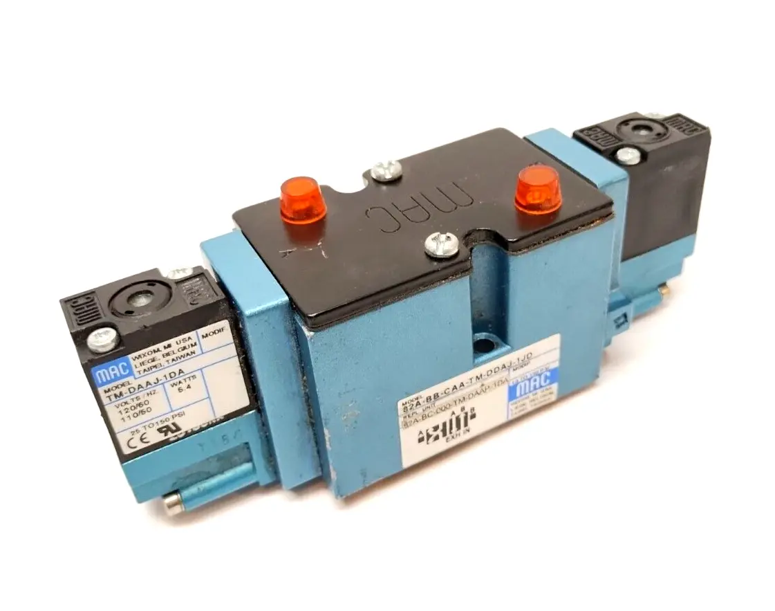 TM-DAAJ-1DA, 82A-BC-000-TM-DAAP-1DA, 82A-BB-CAA-TM-DDAJ-1JD | MAC Valves 82A-BB-CAA-TM-DDAJ-1JD Solenoid Valve 82A-BC-000-TM-DAAP-1DA - Used