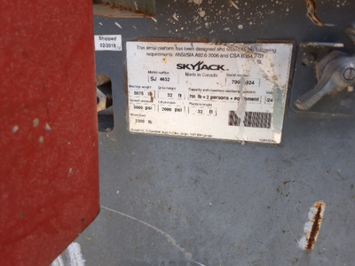 Used 2015 SJ4632 Skyjack Scissor Lifters North Carolina US | Stack Equipment #1418796