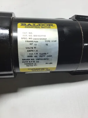 Baldor B0810221142 Gear Motor 10:1 Ratio 30 Torque