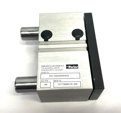 New | in-Stock PARKER PNEUMATIC GUIDED SLIDE CYLINDER, 25MM STROKE, 32MM BORE Pneumatic Cylinders Michigan US | Maverick Industrial Sales #1091964