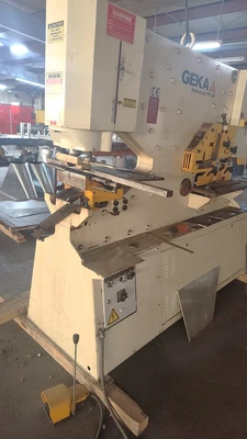 Used 2012 GEKA HYDRACROP 110 AD IRON WORKER Angle Punches North Carolina US | Legacy CNC Machinery, LLC #443267