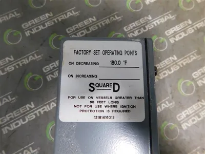 Square D 9025 GYW-3 Temperature Switch Series C 600VAC 125-240°F Used