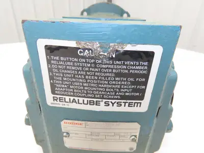 Dodge C150T20N140 Worm Gearbox 20:1 Reducer 1.5Hp 87.5rpm Hollow Shaft 143TC
