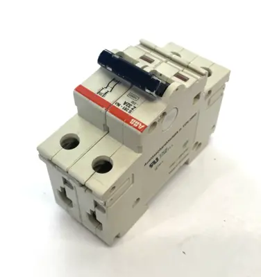 Used ABB Miniature Circuit Breaker 2-Pole, DIN Rail Contact Circuit Breakers Michigan US | Maverick Industrial Sales #1389420