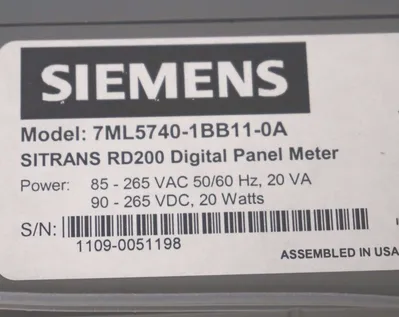 NEW SIEMENS 7ML5740-1BB11-0A DIGITAL DISPLAY 7ML57401BB110A