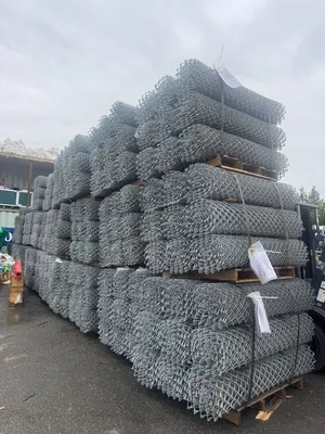 Chain Link Mesh Rolls, 2" x 2", 6 Gauge Galvanized 5' x 30'