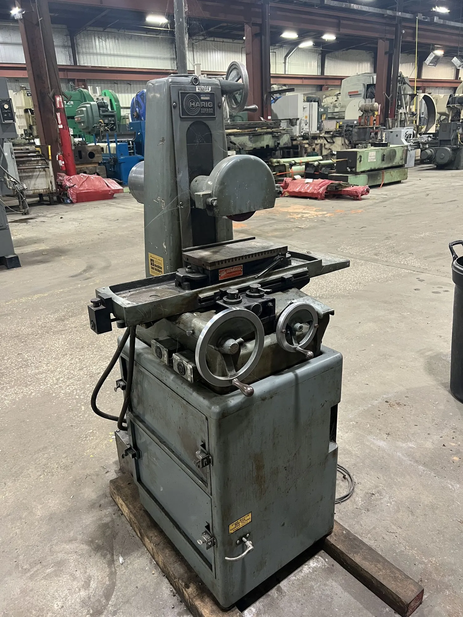 USED HARIG 6" X 12" HYD SURFACE GRINDER