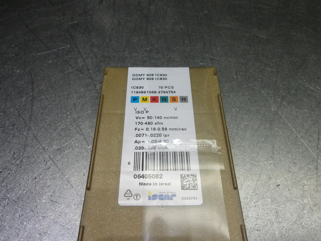 Iscar Carbide Grooving Inserts QTY10 GDMY 808 IC830 (LOC1351B)