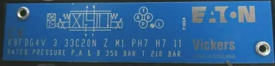 NEW VICKERS KBFDG4V-3-33C20N-Z-M1-PH7-H7-11 PROPORTIONAL VALVE 02-414077