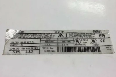 Used Control Techniques 103G11 Motors (misc) Indiana US | J&J Industrial Supply #510956