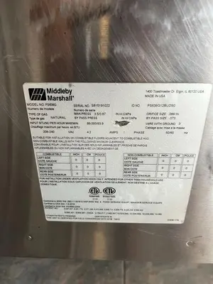 Middleby Marshall PS638G-2 65” Gas Double Impingement Conveyor Oven - Natural Gas