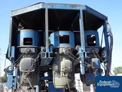 USED Hockmeyer 60/60/30 HP Hockmeyer Triple Shaft Vacuum Mixer, S/S, XP