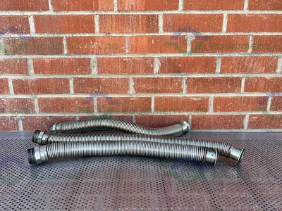 Stainless Steel   Flexible Vacuum 30" Hose w/ 3" Vacuum Fitting to 2" Threaded