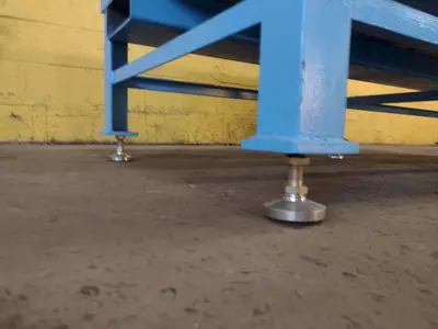 8' X 4' X 14" CHALLENGE PRECISION LAYOUT INSPECTION GRANITE TABLE W/ EDGE LEDGES: STOCK #23812