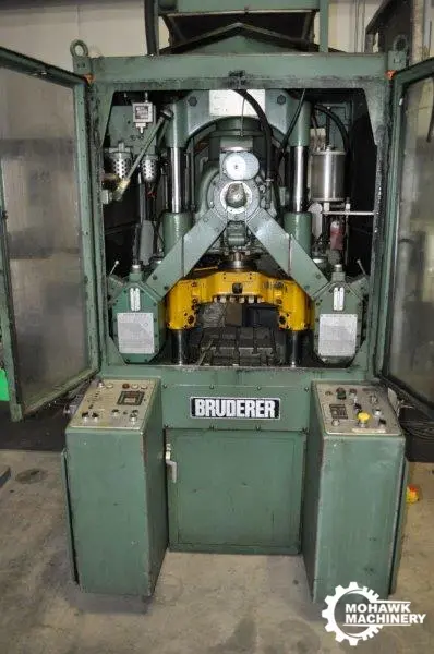 20 TON BRUDERER”BSTA20” 4-POST HIGH-SPEED AUTOMATIC PRESS w/6” BRUDERER ROLL FEED - VARI-SPEED DRIVE