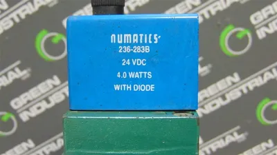 Numatics 123BB400M017N Solenoid Valve 150 PSIG 24VDC 20A Dual Coil Used