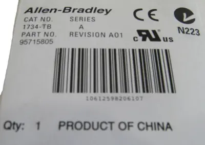 ALLEN BRADLEY 1734TB BASE / SCREW TERMINAL LOT OF 10 1734-MB NEW, SURPLUS