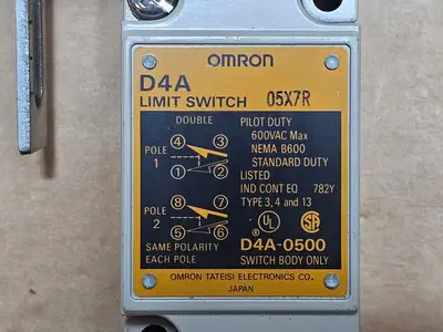 Used OMRON D4A-0500 Switchgears British Columbia CA | Lenmark #1438288