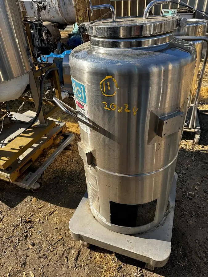 Tank, 26 Gallon (100 Liter), DCI, Stainless Steel, Portable, #5991463