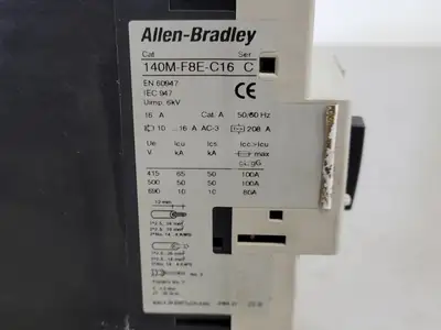 Used ALLEN-BRADLEY 140M-F8E-C16 Switchgears British Columbia CA | Lenmark #240894