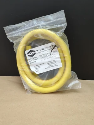 TPC Wire & Cable 84246N Rev-C 4P 6' Female Nylon Super-Trex 12AWG Quick Connect