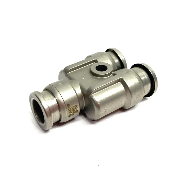 Used SMC METAL Y-UNION FITTING 8MM TUBE OD Hoses | Maverick Industrial Sales #1099558