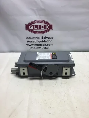 Square D HU361AWK, Series E, 30 Amp, 600V, 3P3W, NEMA 12, Disconnect HD Safety Switch