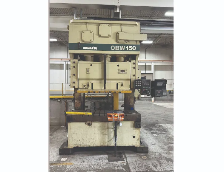 Used 1996 KOMATSU OBW 150-3 Gap Frame (OBS) Presses Michigan US | Universal Press & Machinery (UPM) #5365
