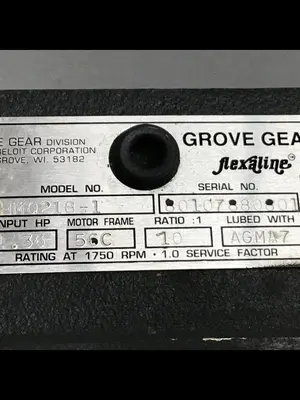 Used GROVE GEAR HM0218-1 Gearmotors Michigan US | Ideal Machinery #746318