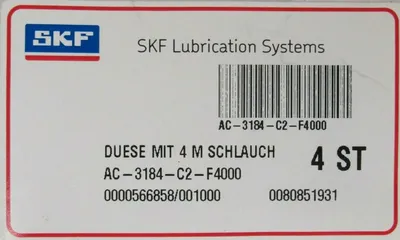 NEW SKF AC-3184-C2-F4000 COAXIAL HOSE F12-C2-F4000 AC3184C2F4000