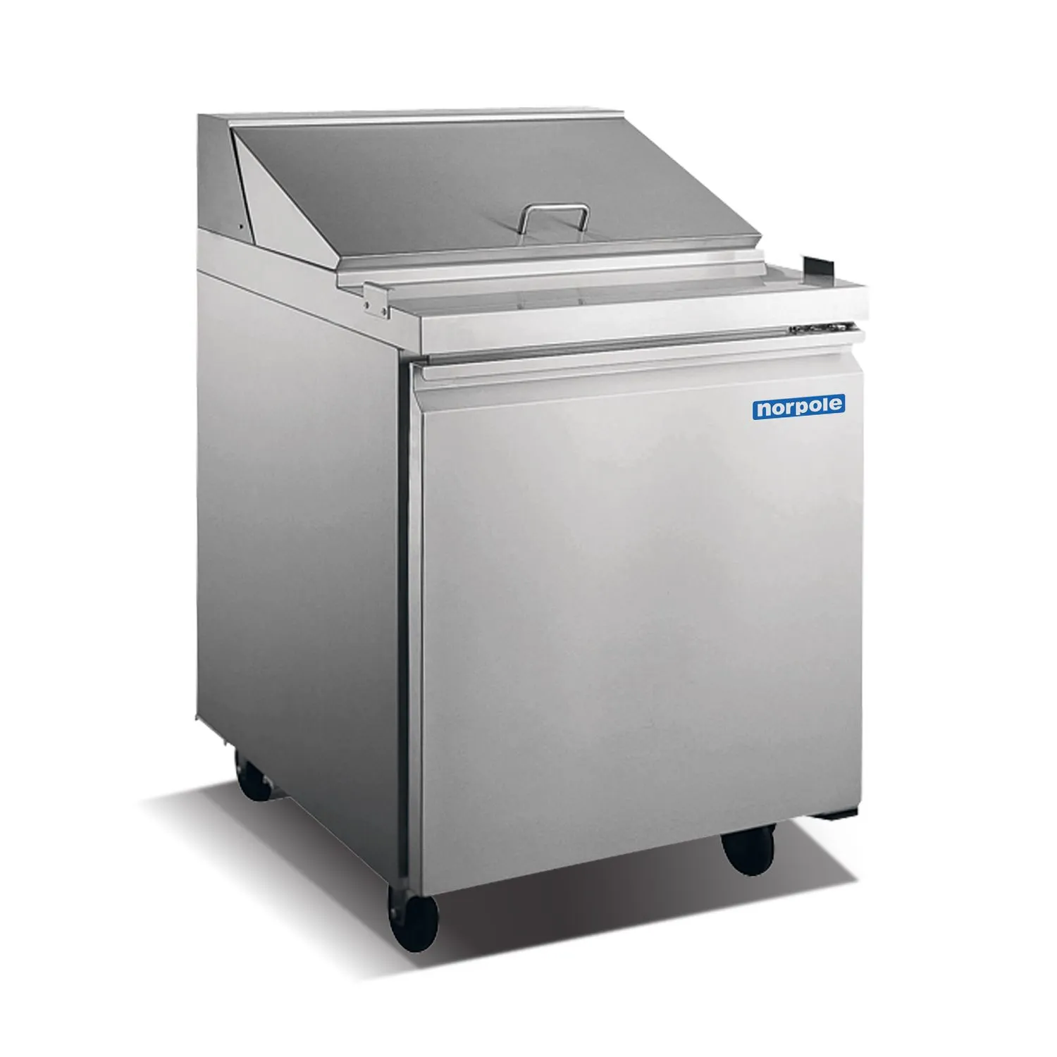 126-0004 Norpole NP1R-SW 1 Door Self Contained Sandwich/Salad Prep Table Cooler