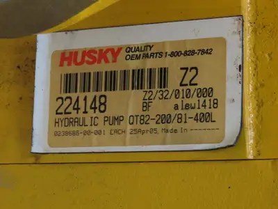Bucher QT82-200/81-400L253-4 Hydraulic Double Pump 76/154 GPM 913/2610 PSI