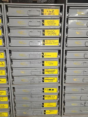 79 Kimbal sliding drawers - 7 total stacks ALL are 3/4 to fully stocked