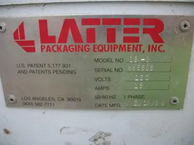 USED 1996 LATTER PACKAGING EQUIPMENT 13-6