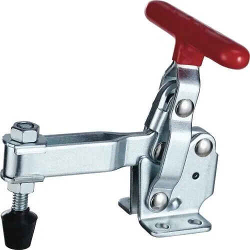 RapidHold 375lbs T-Handle U-Bar Flanged Base Vertical Hold Down Clamp