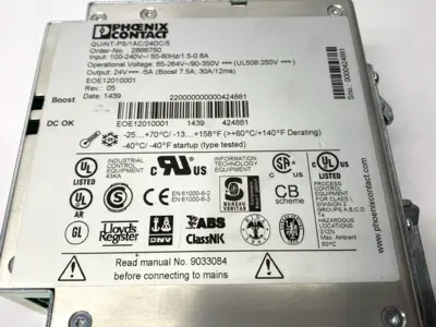 USED PHOENIX CONTACT PRIMARY SWITCHED POWER SUPPLY 286670