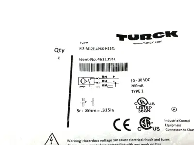 NEW TURCK INDUCTIVE PROXIMITY SENSOR 3-WIRE 10-30VDC