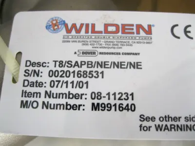 NEW Wilden 08-11231