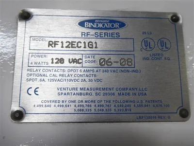 Venture Measurement Company RF12EC1G1 Bindicator Transmitter Module Used