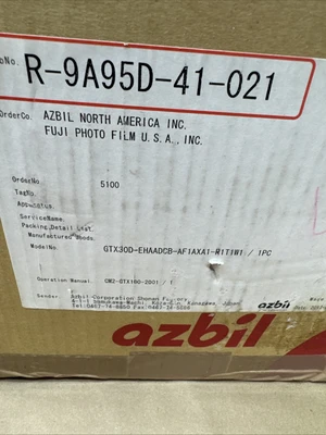 NEW Azbil GTX30D-EHAADCB-AF1AXA1-W1