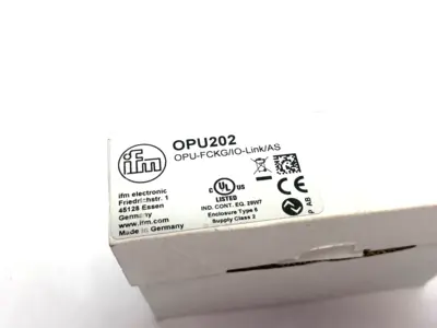 New | in-Stock ifm Photoelectric Fork Sensor PNP, 660nm Wavelength, OPU-FCKG/IO-LINK Photoelectric Sensors Michigan US | Maverick Industrial Sales #1424683