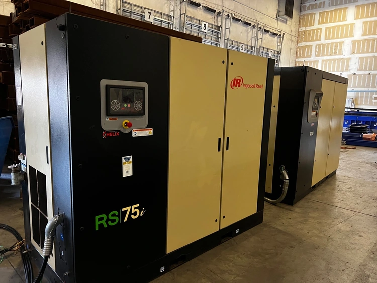 Used 2023 INGERSOLL RAND RS75i-A125 Rotary Screw & Sliding Vane Air Compressors Illinois US | Pressroom Solutions LLC #339455