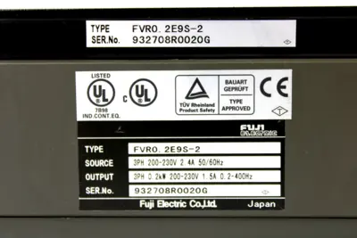 USED FUJI ELECTRIC FVRO. 2E9S-2