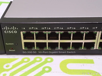 CISCO SG 200-50 50-PORT GIGABIT SMART SWITCH - LIKE NEW