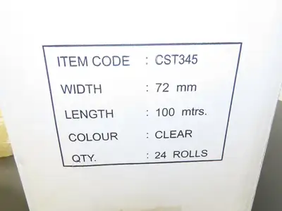 24 Rolls 3" Wide Clear Tape Packaging Carton Sealing Tape 72mm 110 Yard 2 Mil